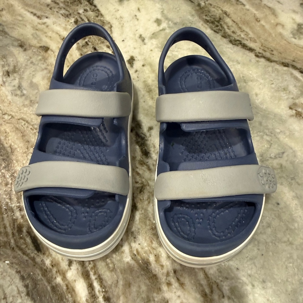 Crocband Cruiser Croc Sandals Pink Blue 11c